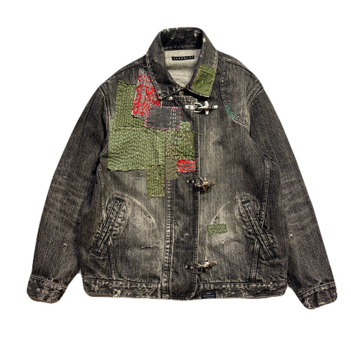 JunAle SASHIKO 14oz DENIM JACKET / BLACK