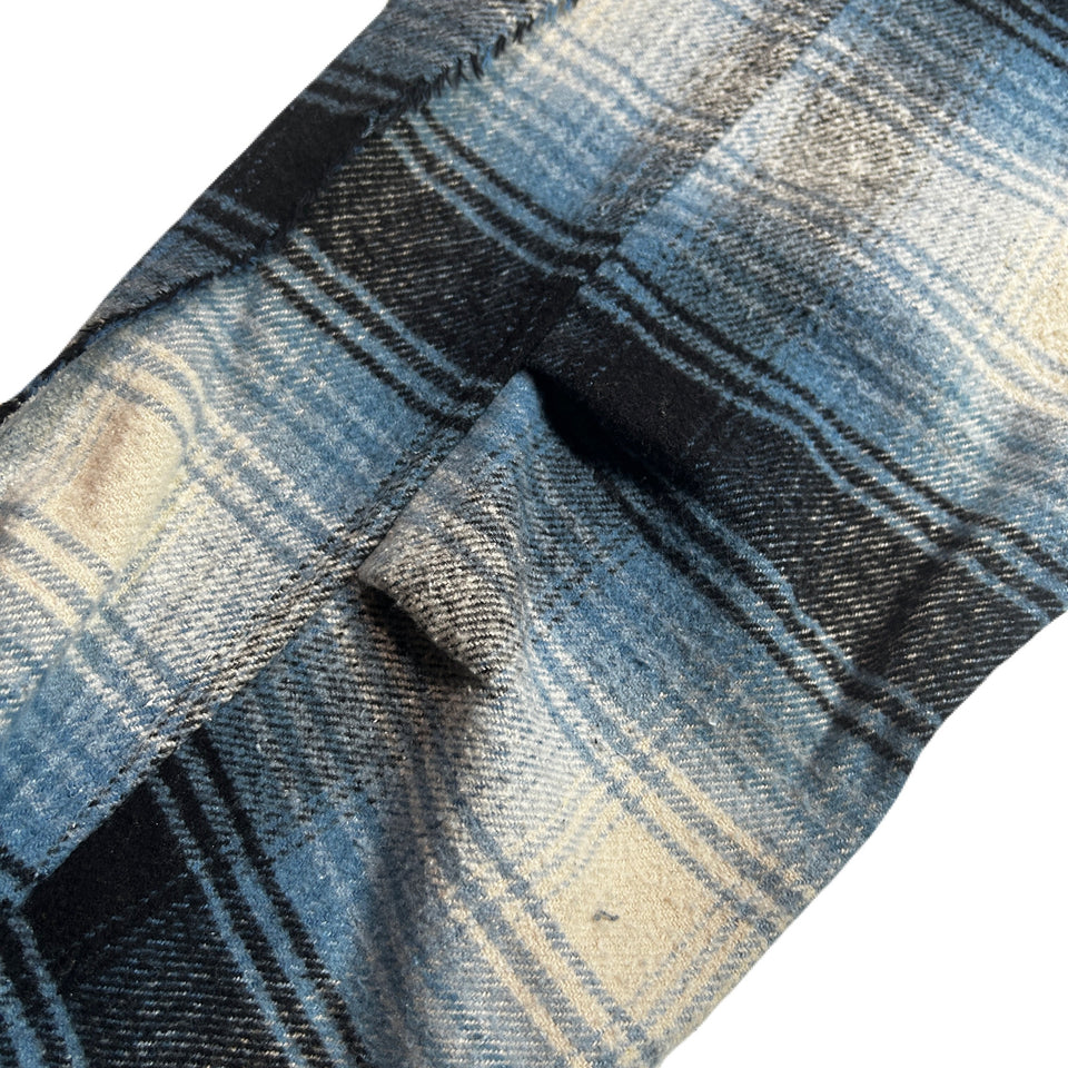 画像をギャラリービューアに読み込む, LIMITED EDITION COTTON SILK CHECK SHIRT / SAX BLUE