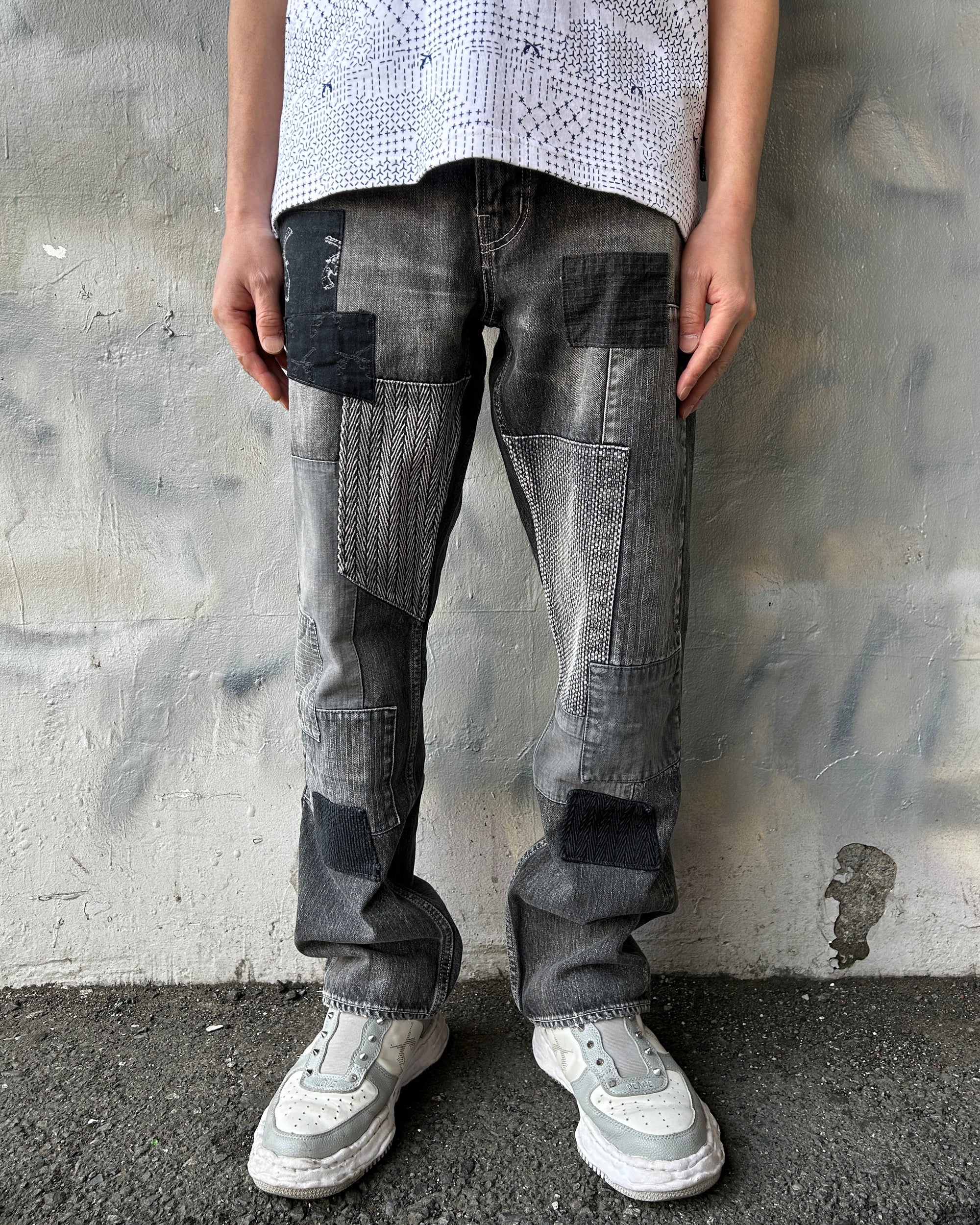画像をギャラリービューアに読み込む, x FDMTL CLASSIC FIT DENIM PANTS / BLACK