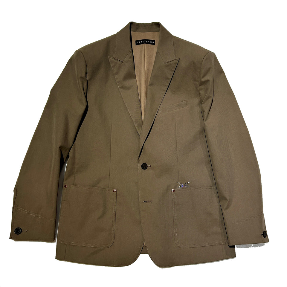 Load image into Gallery viewer, PEACH SKIN JACKET CROSSGUN / BROWN