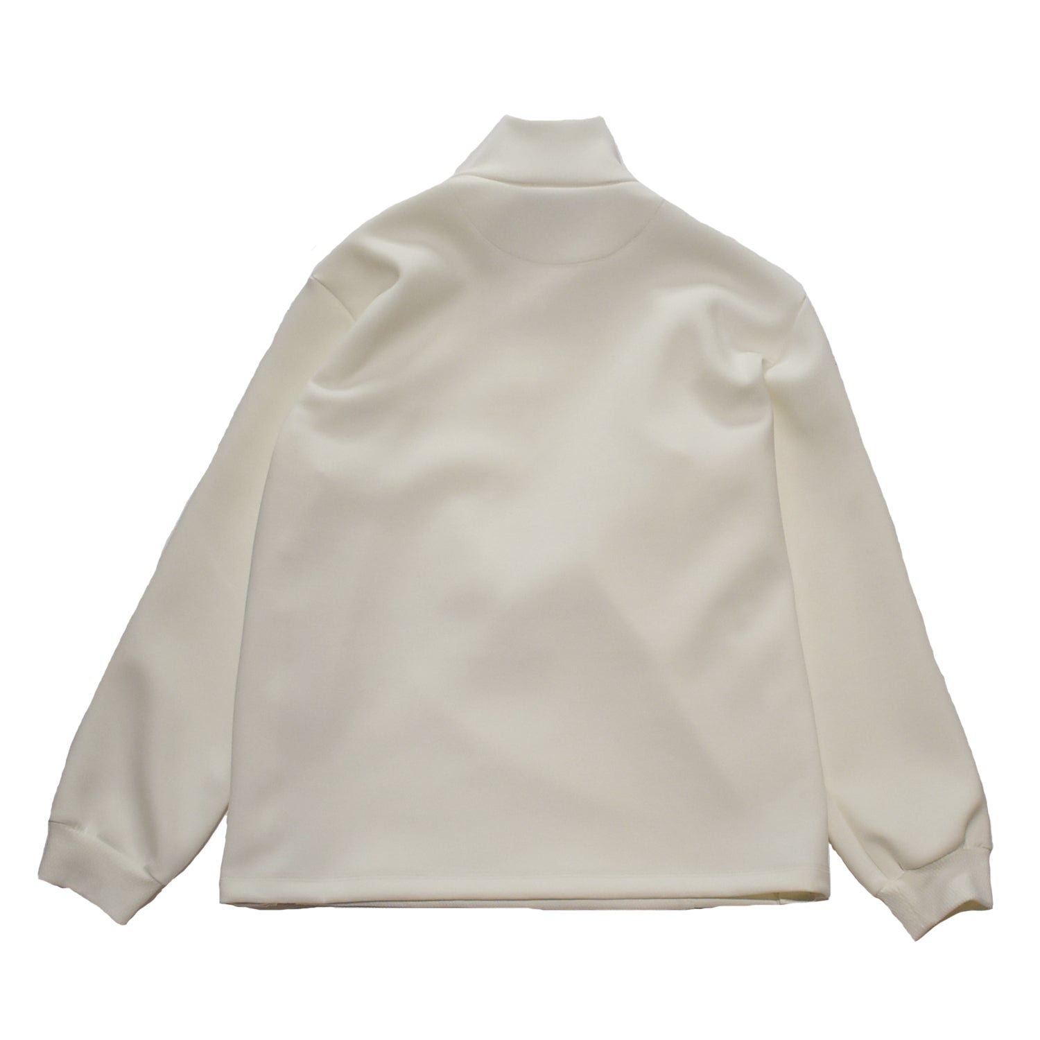 Load image into Gallery viewer, DOUBLE FACE HALF ZIP SWEAT  / WHITE