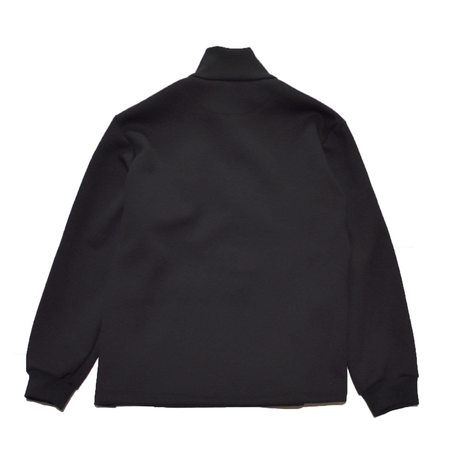 Load image into Gallery viewer, DOUBLE FACE HALF ZIP SWEAT  / BLACK