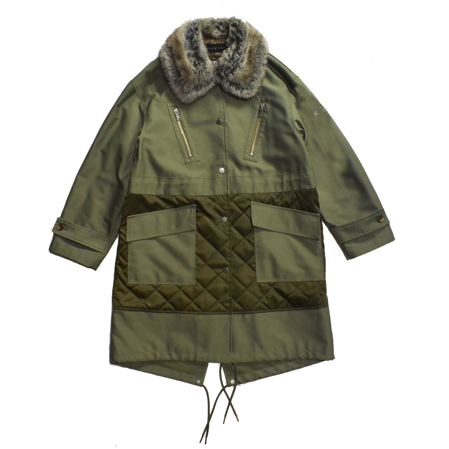 WOMEN FUR MODS COAT / KHAKI – roarguns ONLINE STORE