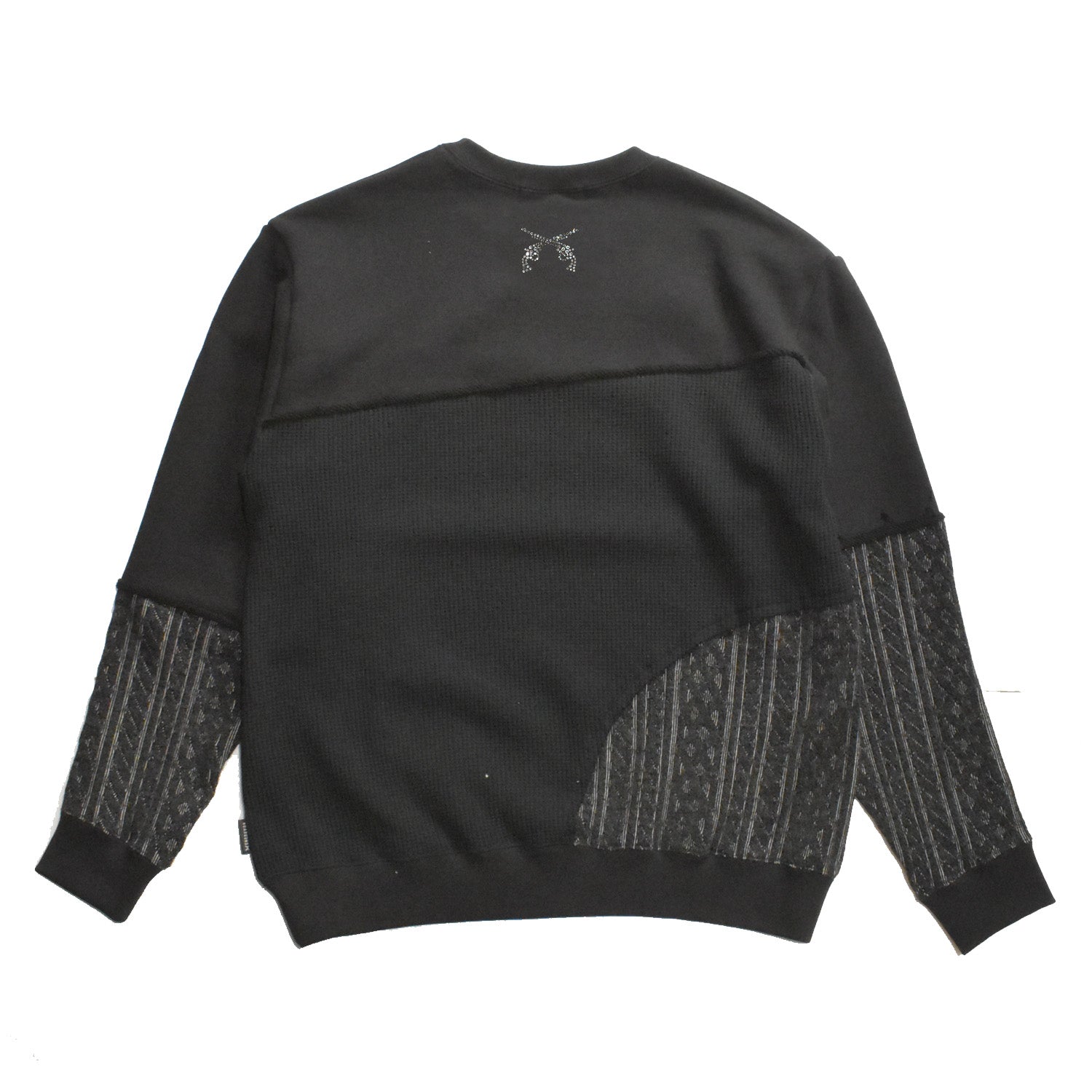 画像をギャラリービューアに読み込む, CRAZY PATTERN AZUMA WAFFLE SWEAT / BLACK