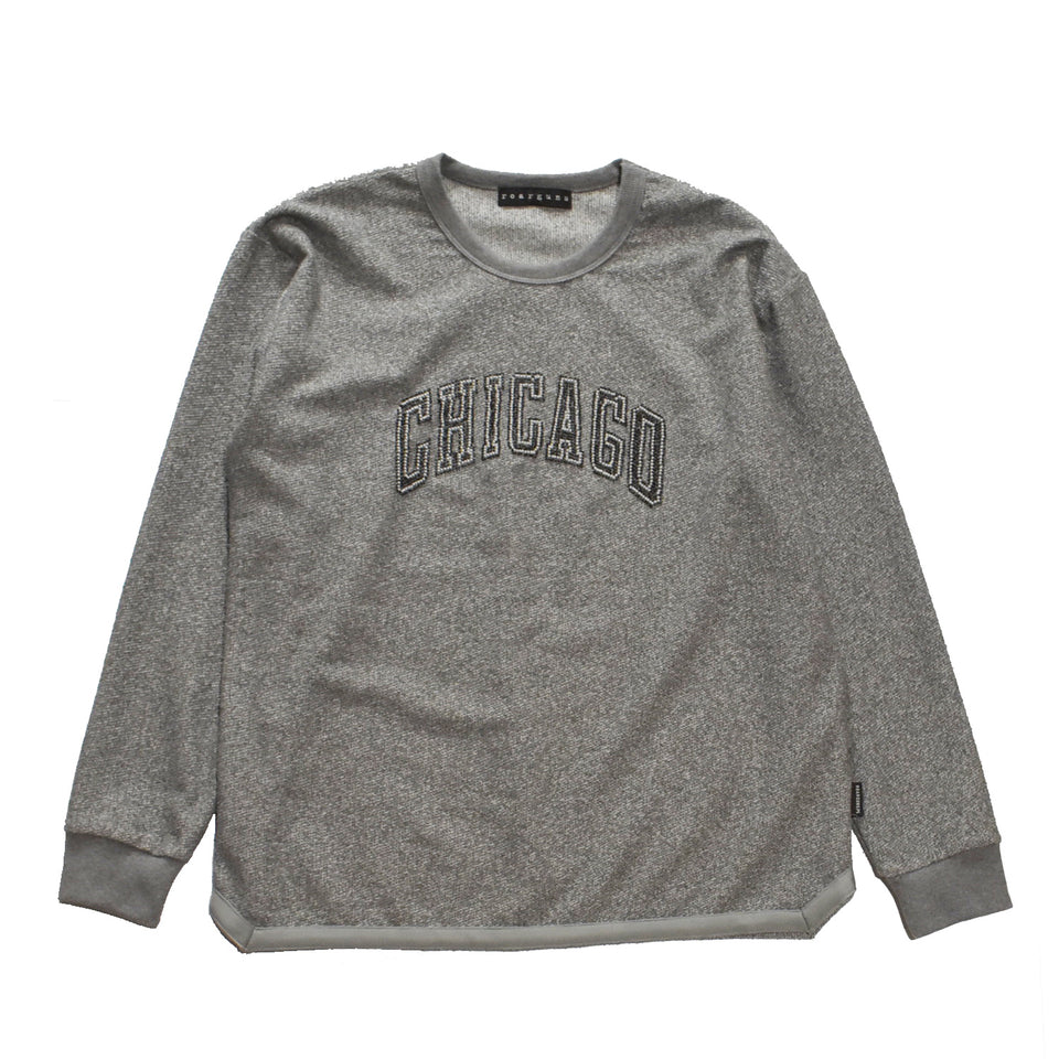 Load image into Gallery viewer, CHICAGO CREW NECK T CRYSTAL / GRAY
