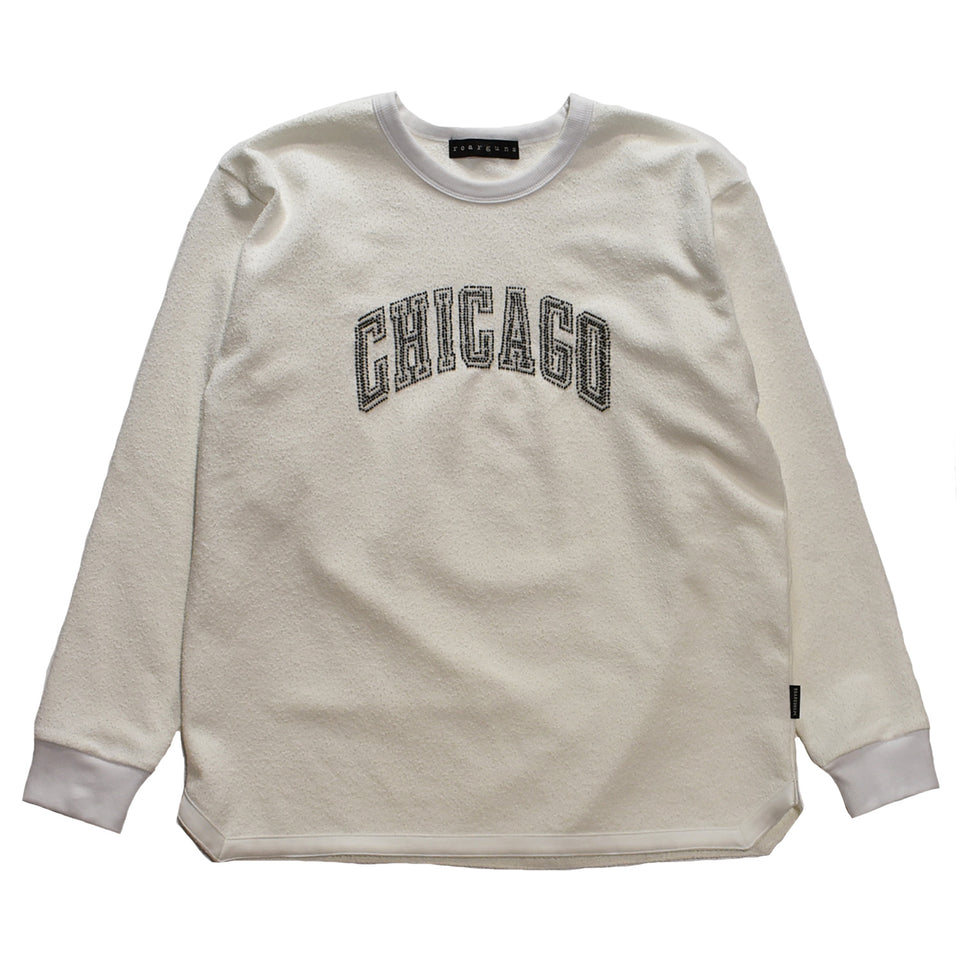 Load image into Gallery viewer, CHICAGO CREW NECK T CRYSTAL / WHITE