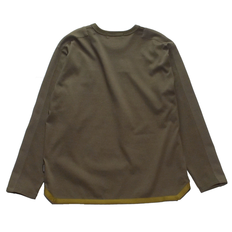 Load image into Gallery viewer, SIDE LINE CREWNECK T CRYSTAL / KHAKI