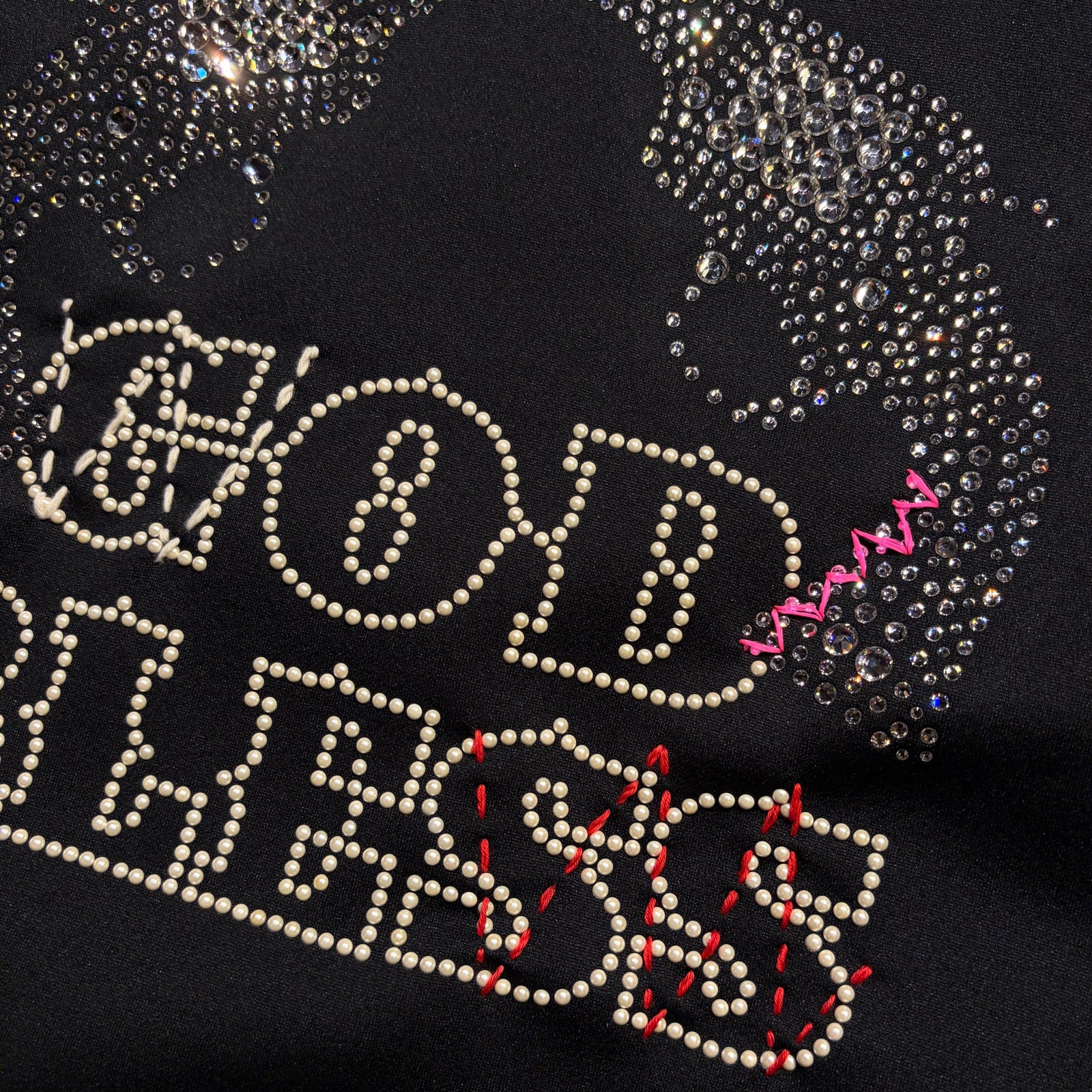 画像をギャラリービューアに読み込む, JunAle SASHIKO LINETAPE JERSEY JACKET / BLACK