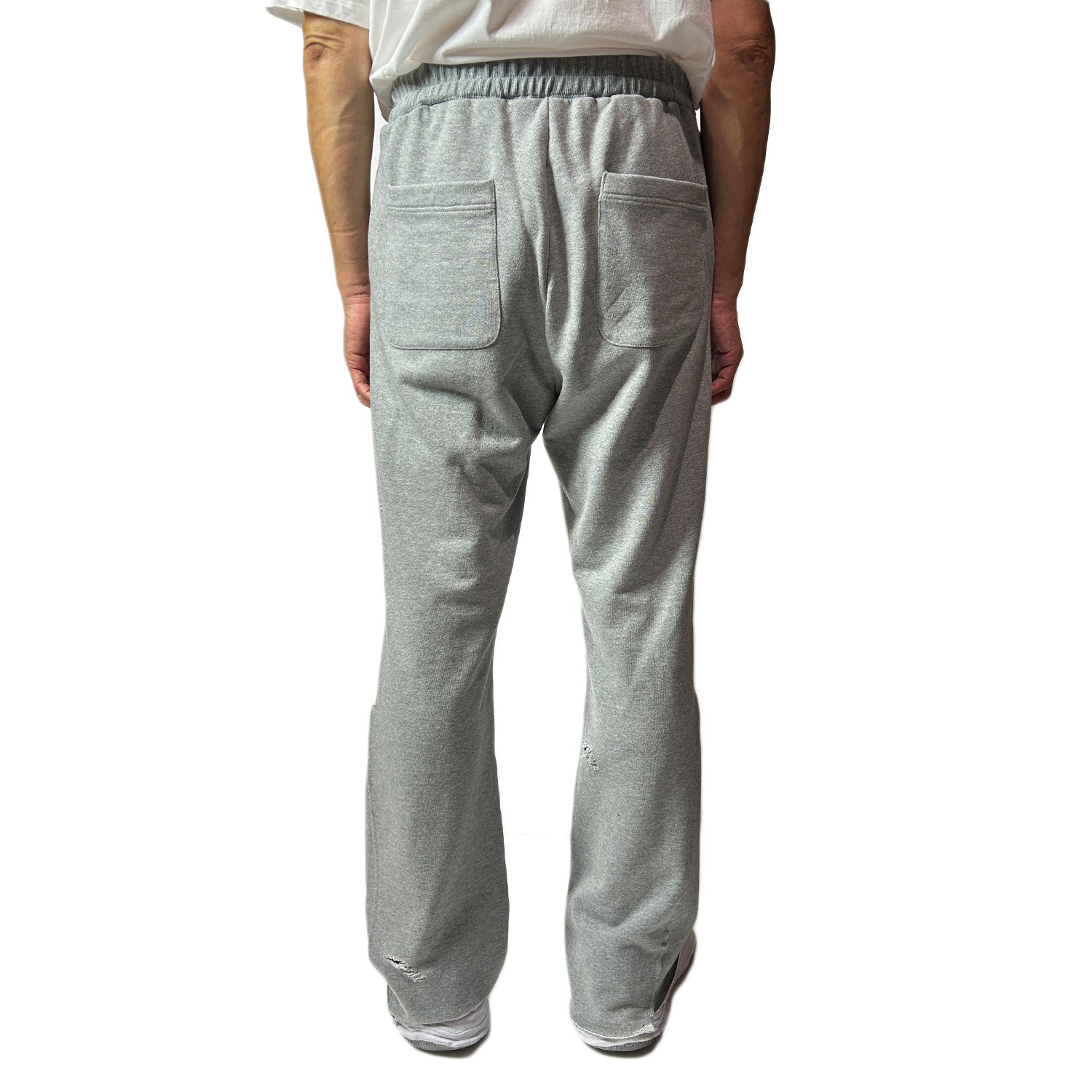 将图片加载到图库查看器，FLARE SWEAT PANTS / GRAY (MEDIUM FUKUOKA)