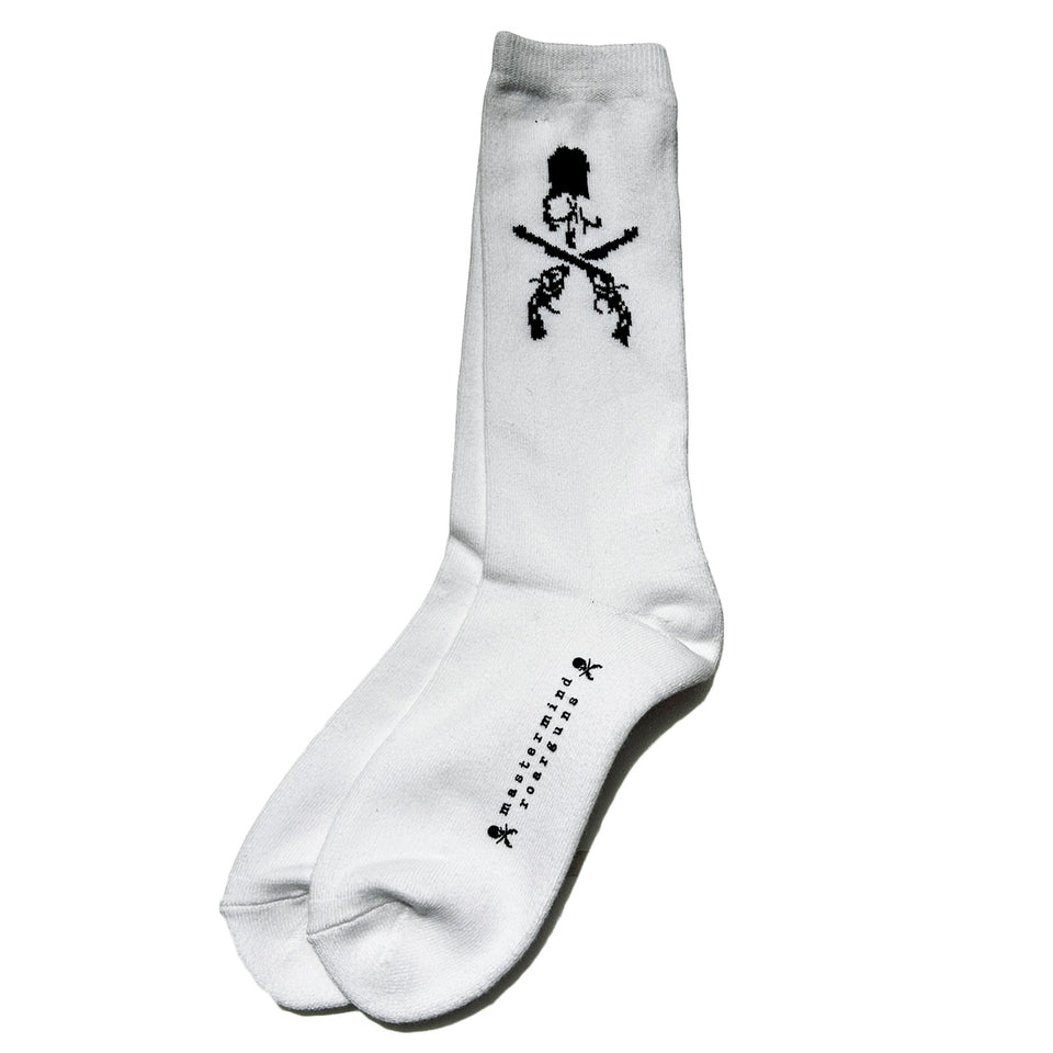 Load image into Gallery viewer, MASTERMIND WORLD x roarguns JACQUARD SOX / WHITE