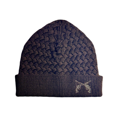 FAR BASKET KNIT CAP CROSSGUN CRYSTAL / BROWN