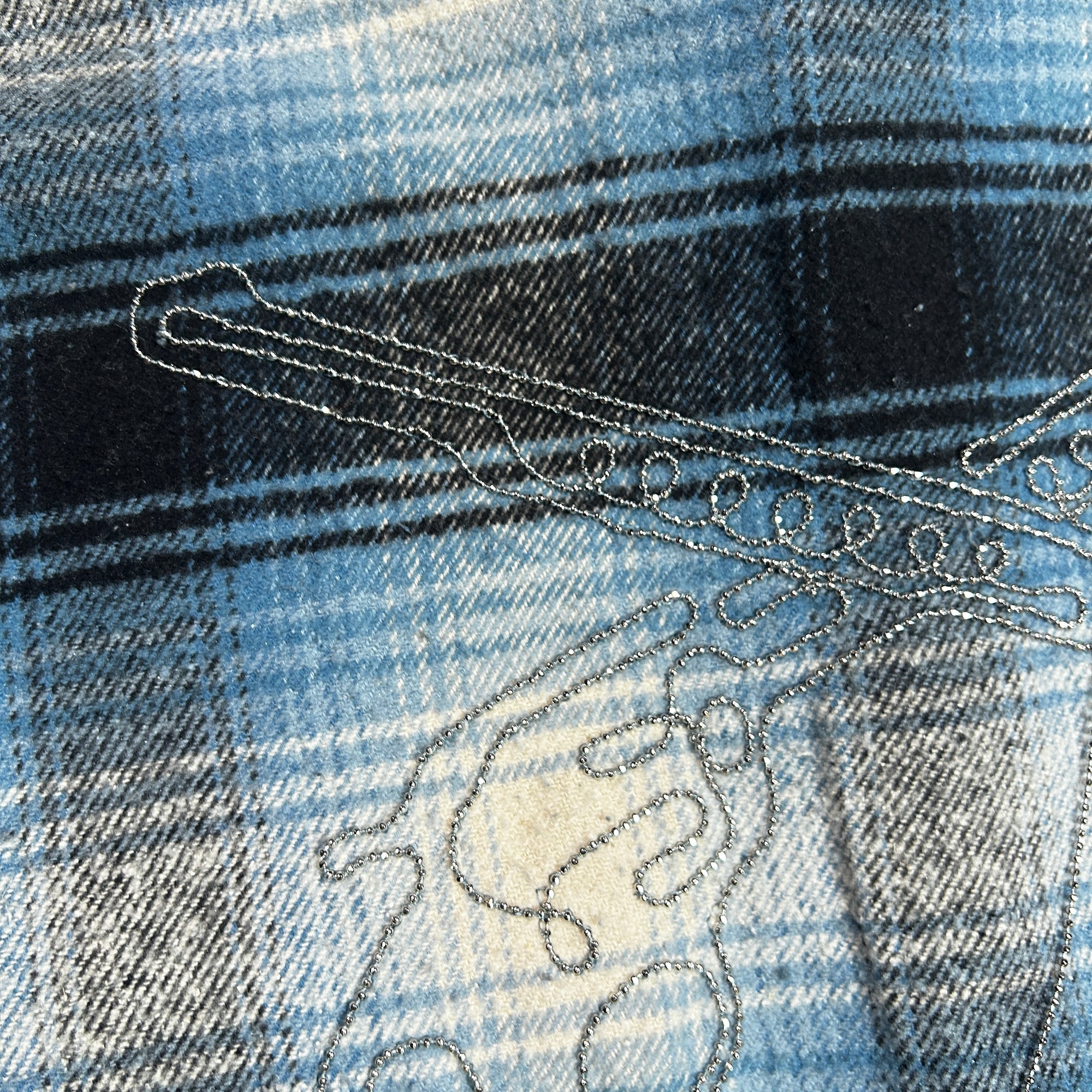 画像をギャラリービューアに読み込む, LIMITED EDITION COTTON SILK CHECK SHIRT / SAX BLUE