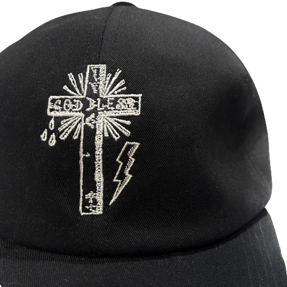 将图片加载到图库查看器，CROSS EMBROIDERY BB CAP / BLACK