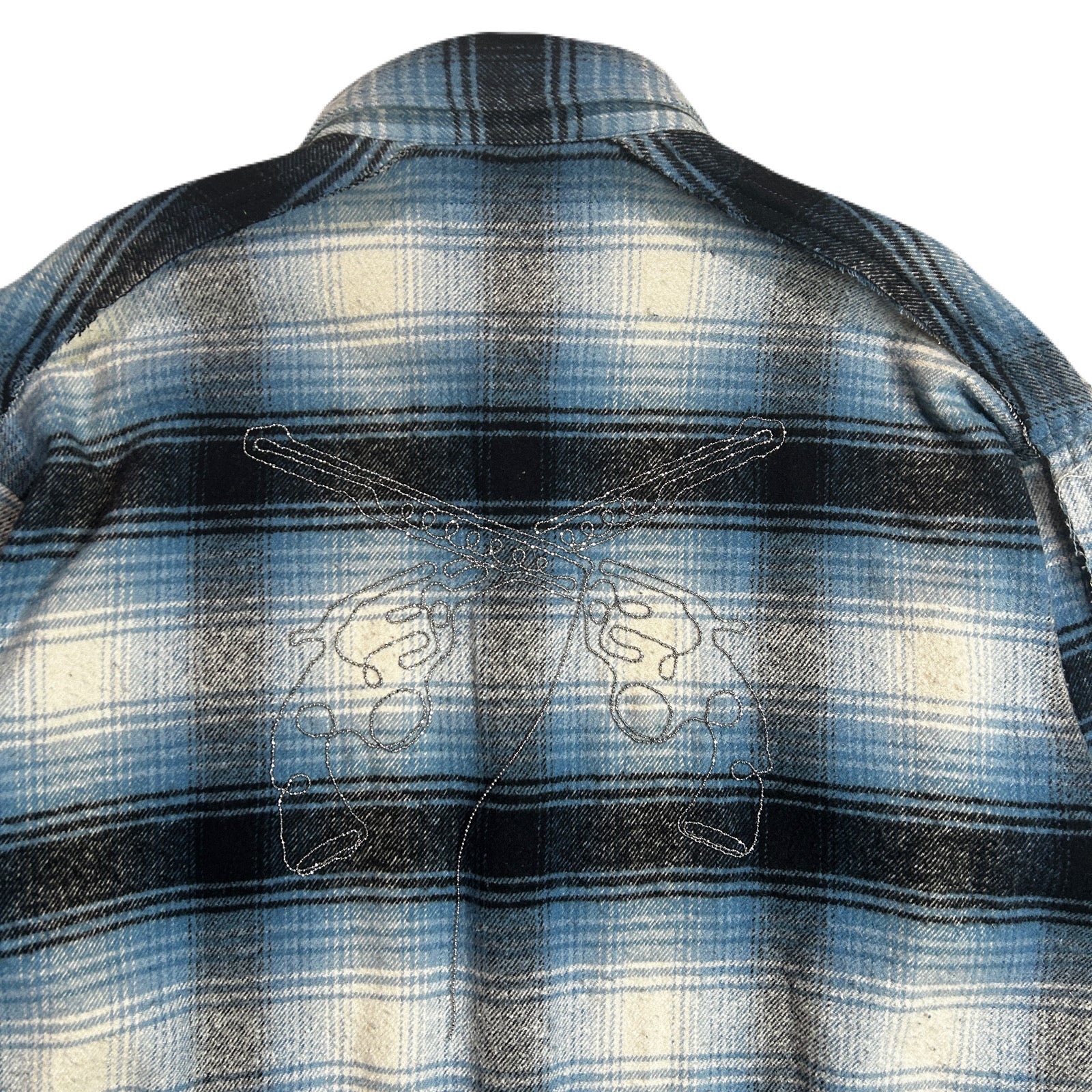 画像をギャラリービューアに読み込む, LIMITED EDITION COTTON SILK CHECK SHIRT / SAX BLUE