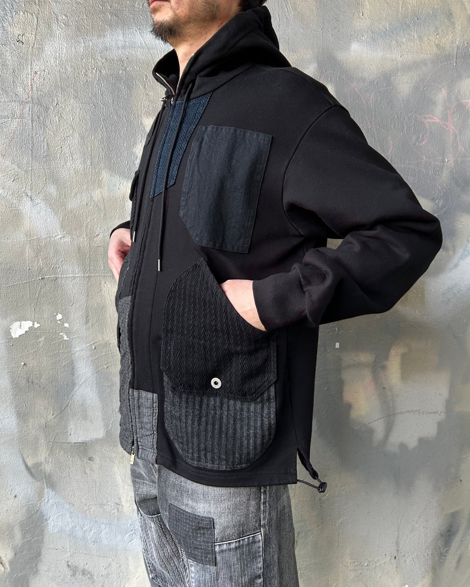 画像をギャラリービューアに読み込む, x FDMTL CROSSGUN METAL HOODIE / BLACK