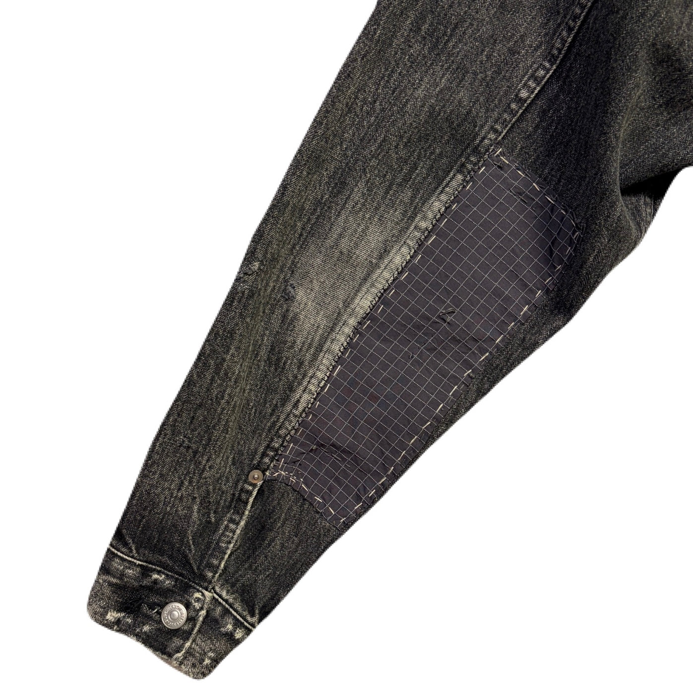 画像をギャラリービューアに読み込む, JunAle SASHIKO 14oz DENIM JACKET / BLACK