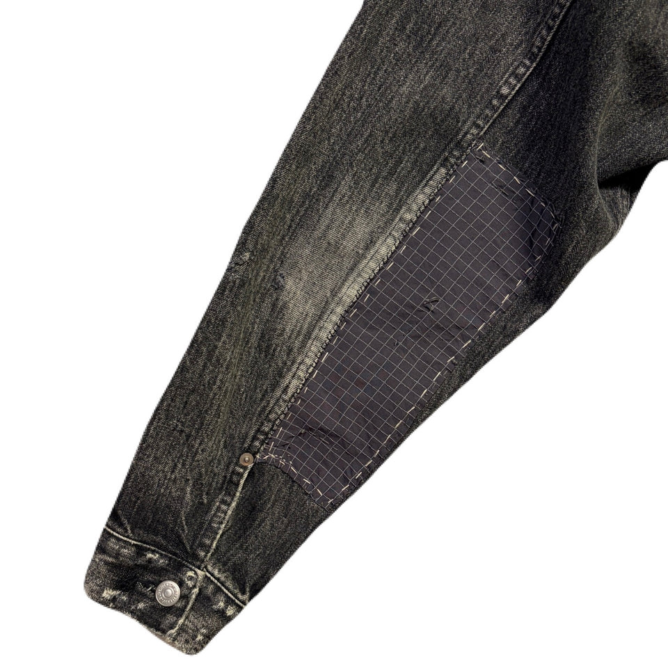 画像をギャラリービューアに読み込む, JunAle SASHIKO 14oz DENIM JACKET / BLACK