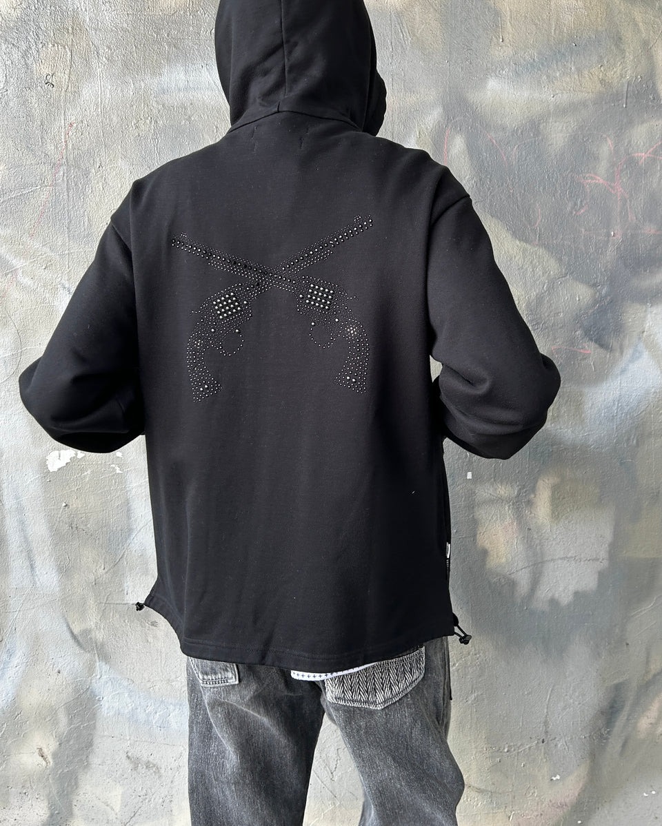 画像をギャラリービューアに読み込む, x FDMTL CROSSGUN METAL HOODIE / BLACK