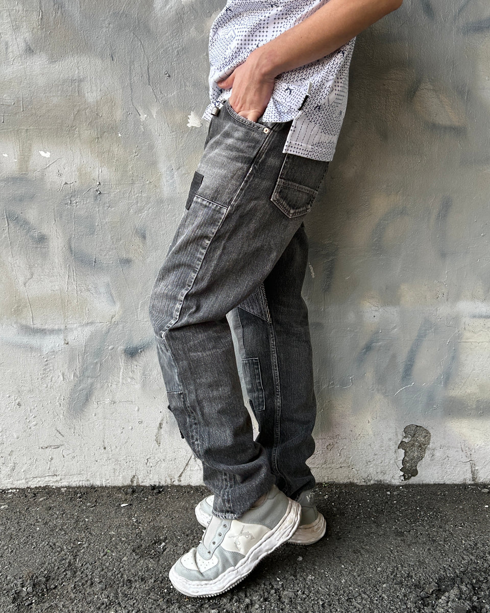 画像をギャラリービューアに読み込む, x FDMTL CLASSIC FIT DENIM PANTS / BLACK