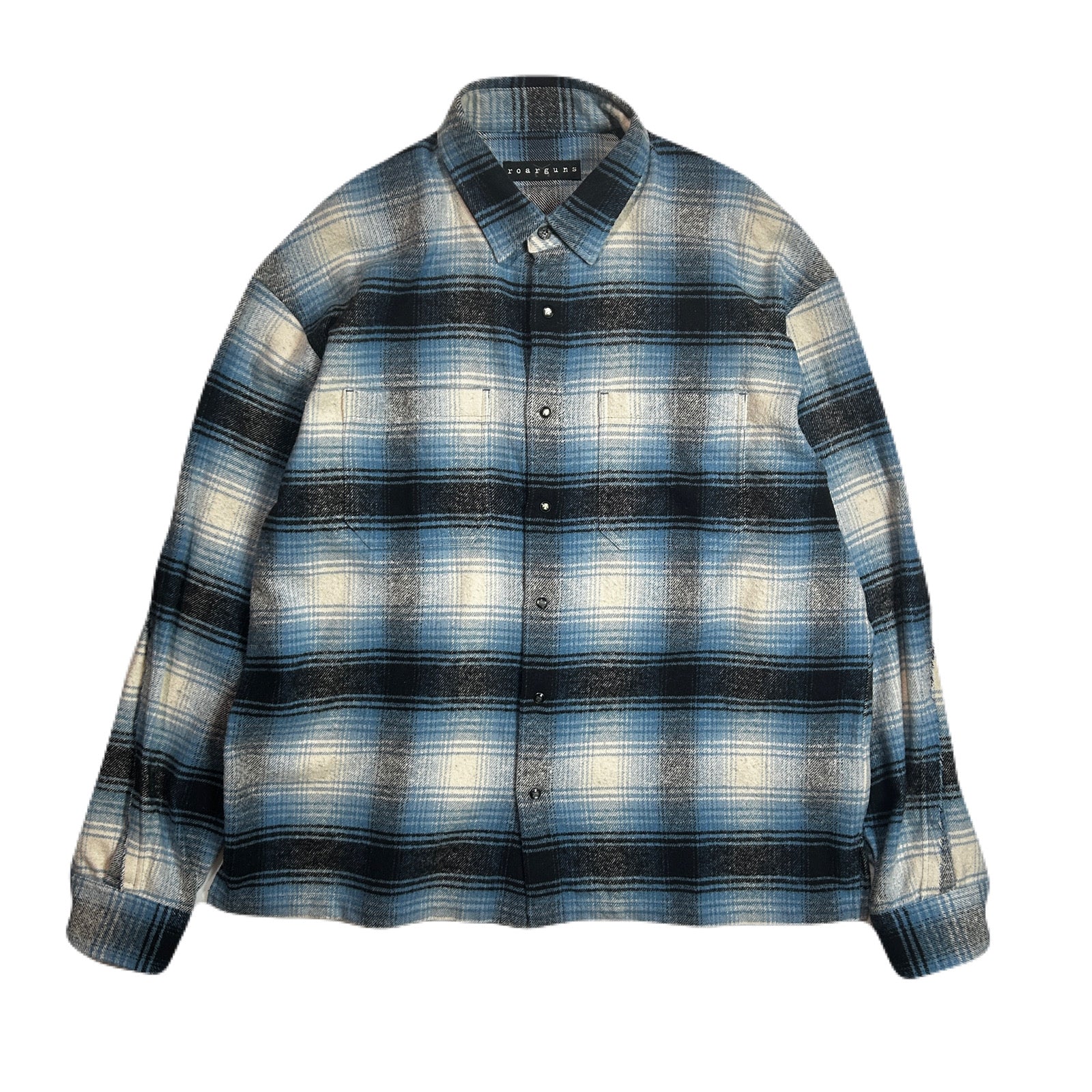 画像をギャラリービューアに読み込む, LIMITED EDITION COTTON SILK CHECK SHIRT / SAX BLUE