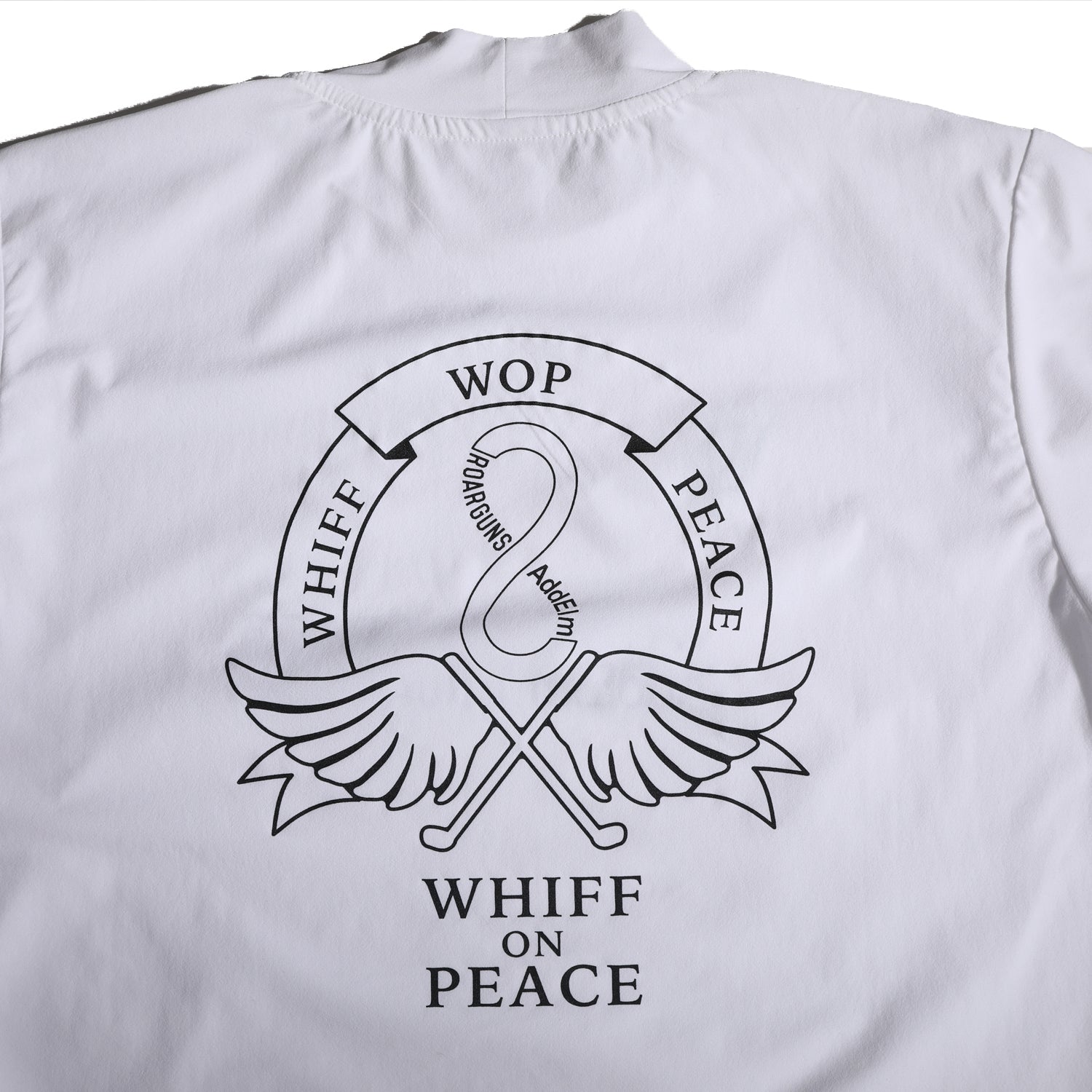 将图片加载到图库查看器，AddElm INFINITI LOGO MOCK NECK T / WHITE