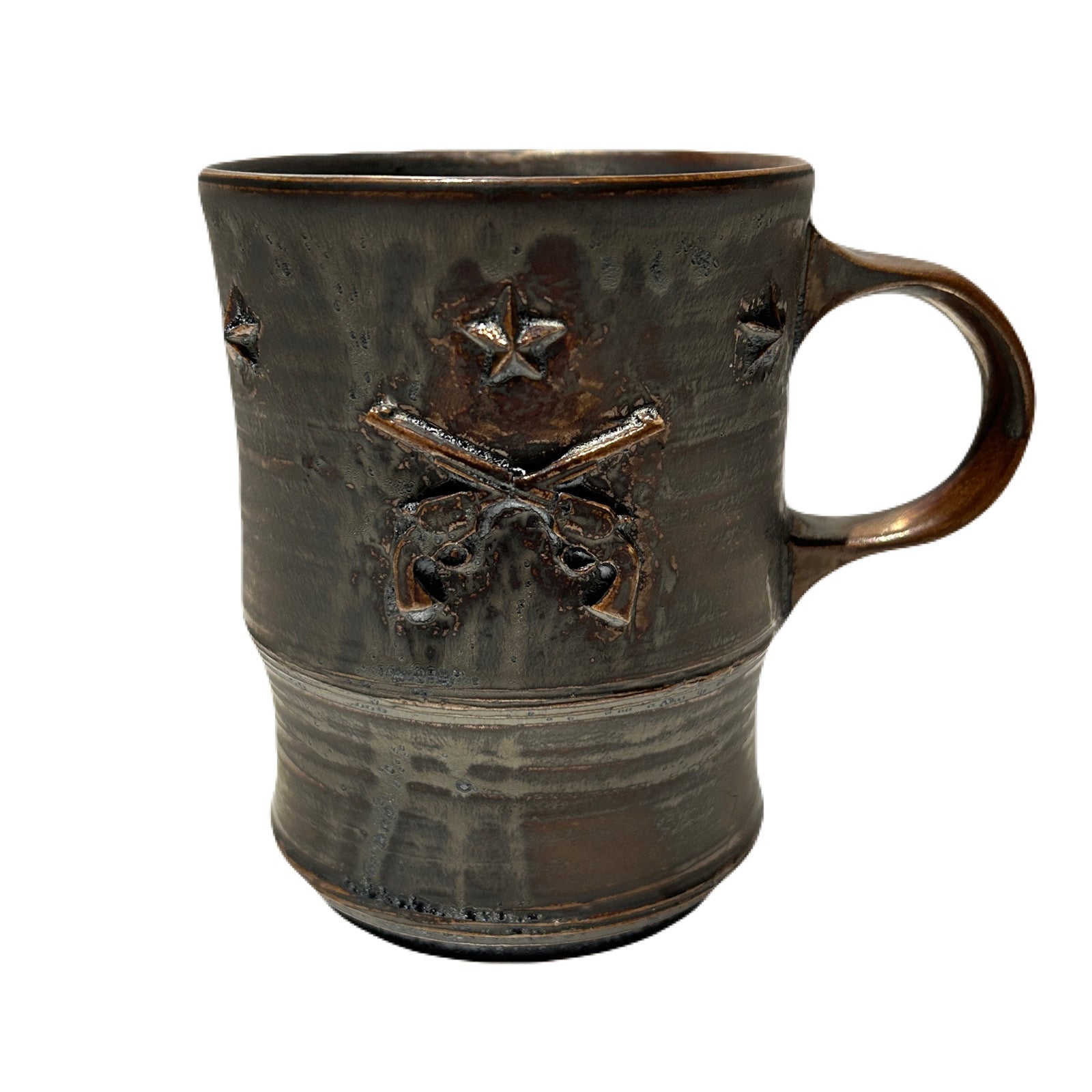 SHIRO HAMANAKA CROSSGUN MUG 6 STARS *EMBOSS / BRONZE – roarguns ONLINE STORE