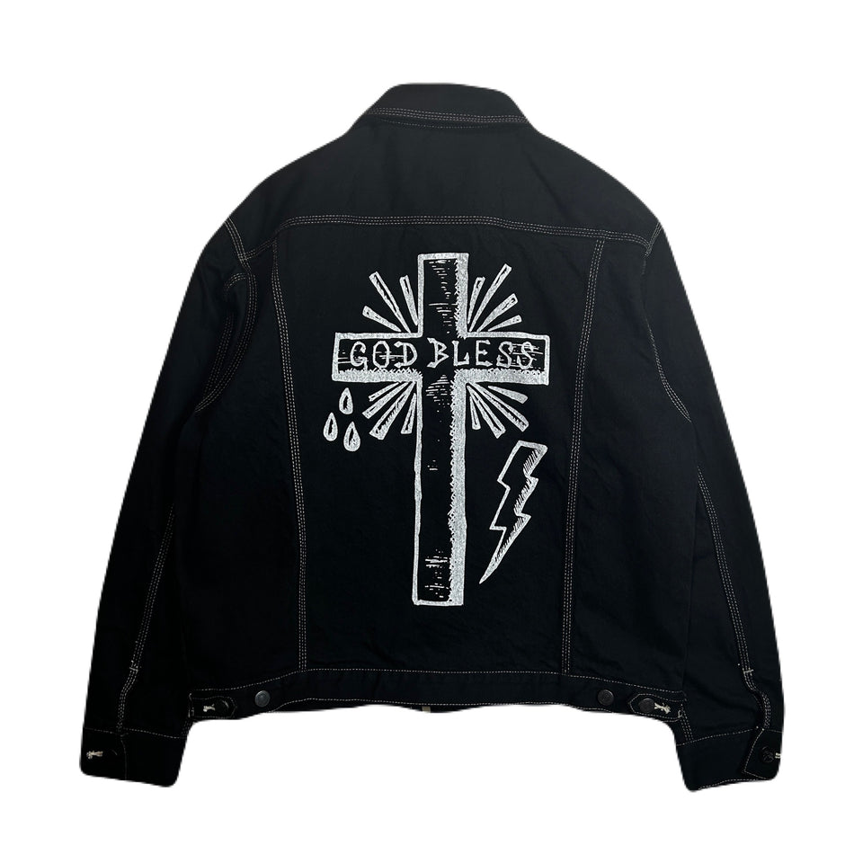 画像をギャラリービューアに読み込む, LIMITED EDITION ONE WASH DENIM JACKET / BLACK*BLACK