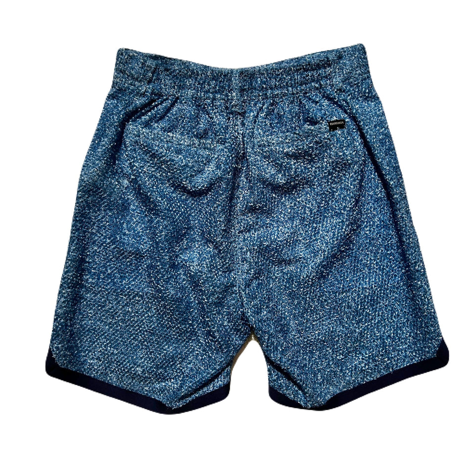 Load image into Gallery viewer, WASH DENIM PRINT SHORTS / BLUE