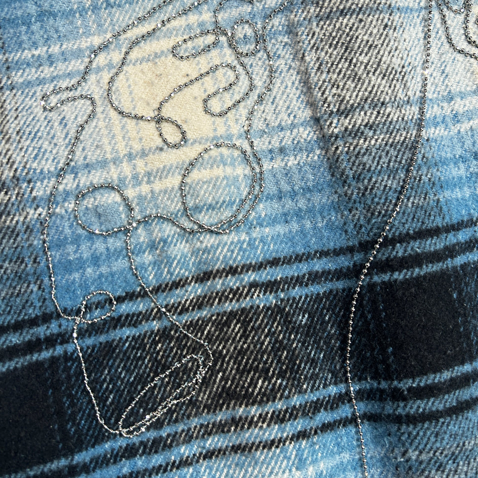 画像をギャラリービューアに読み込む, LIMITED EDITION COTTON SILK CHECK SHIRT / SAX BLUE