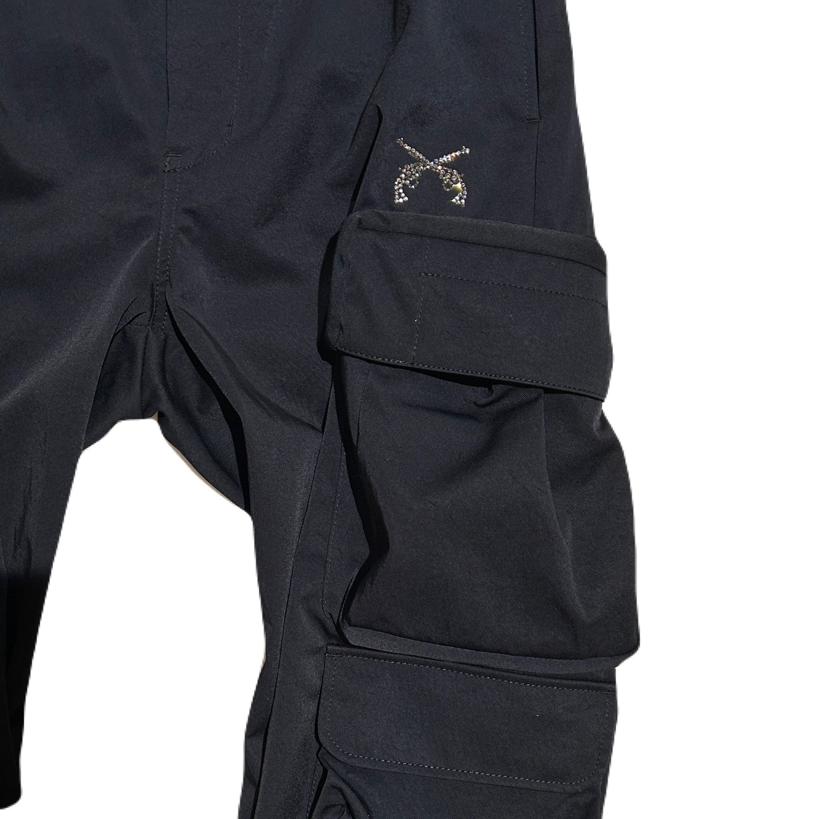 Load image into Gallery viewer, 3 POCKET CHINO CARGO PANTS CROSSGUN / BLACK