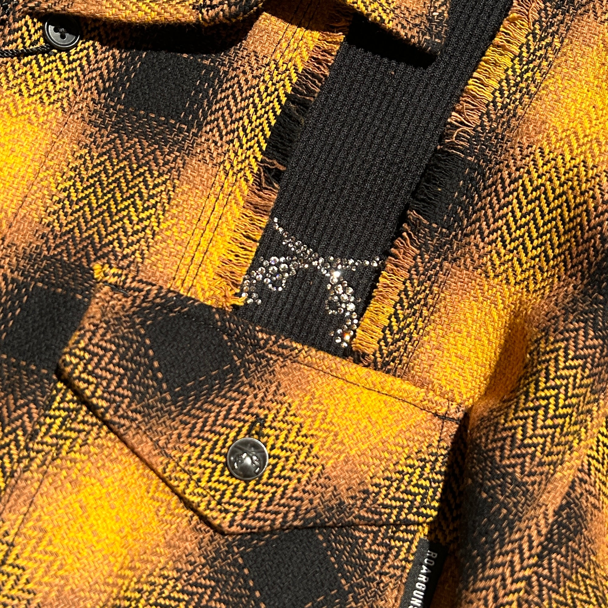 Load image into Gallery viewer, JACQUARD OMBRE CHECK SHIRT / ORANGE