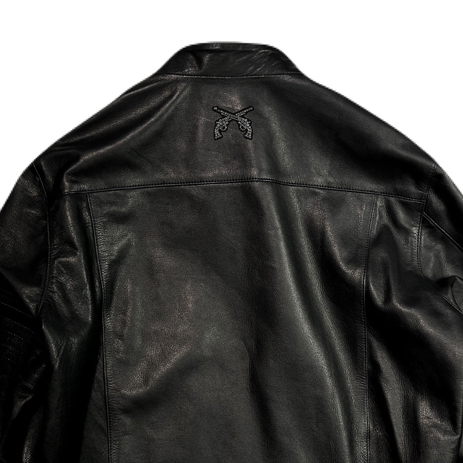 画像をギャラリービューアに読み込む, COW LEATHER JACKET CROSSGUN WAPPEN / BLACK