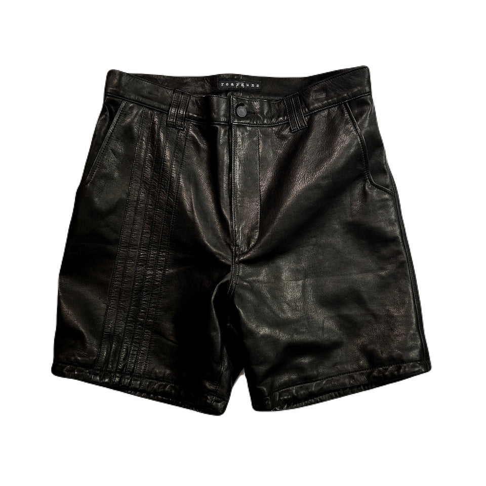 画像をギャラリービューアに読み込む, COW LEATHER SHORTS / BLACK