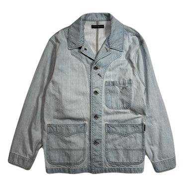 BLEACH DENIM JACKET CRYSTAL / INDIGO