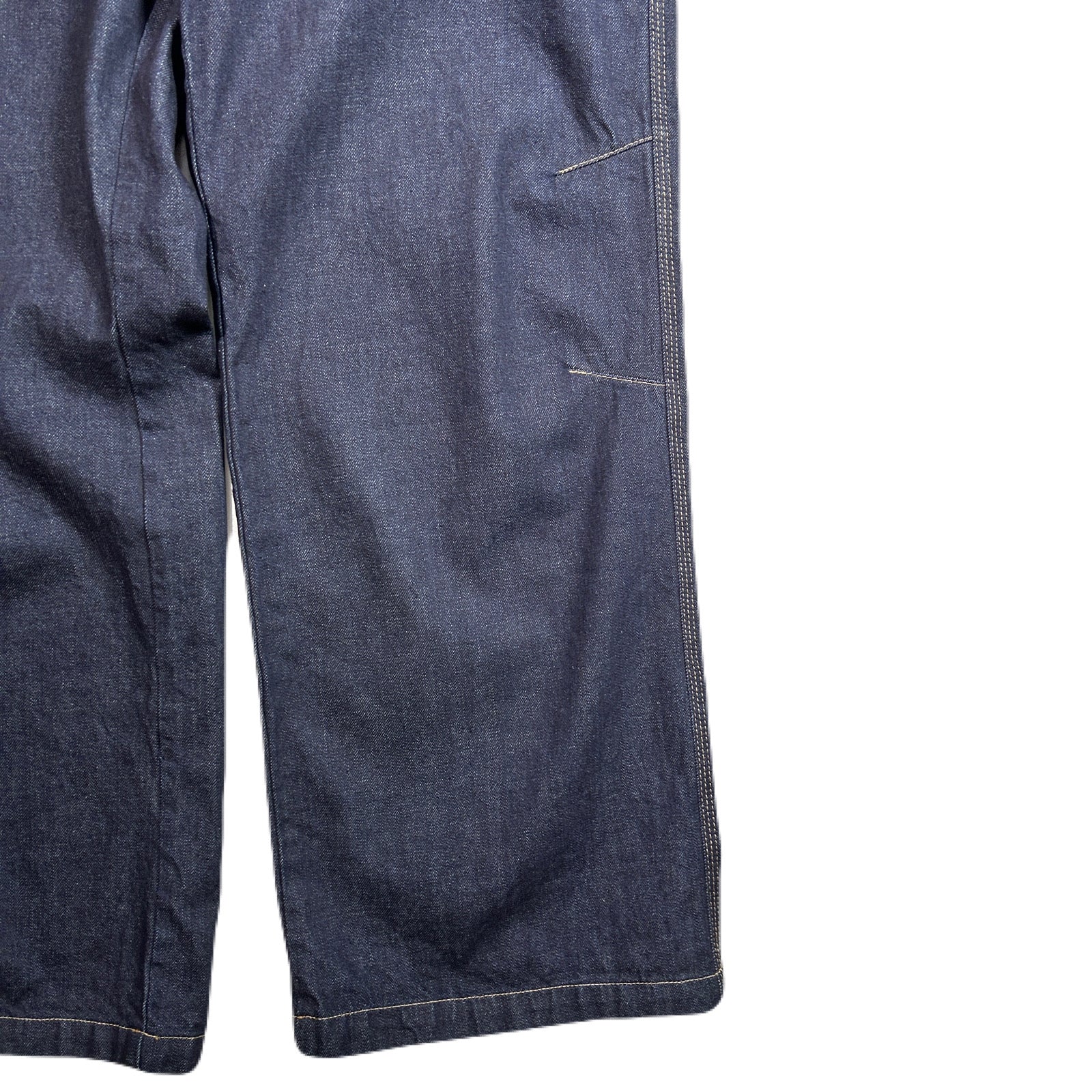 将图片加载到图库查看器，ONE WASH DENIM PANTS CRYSTAL / INDIGO