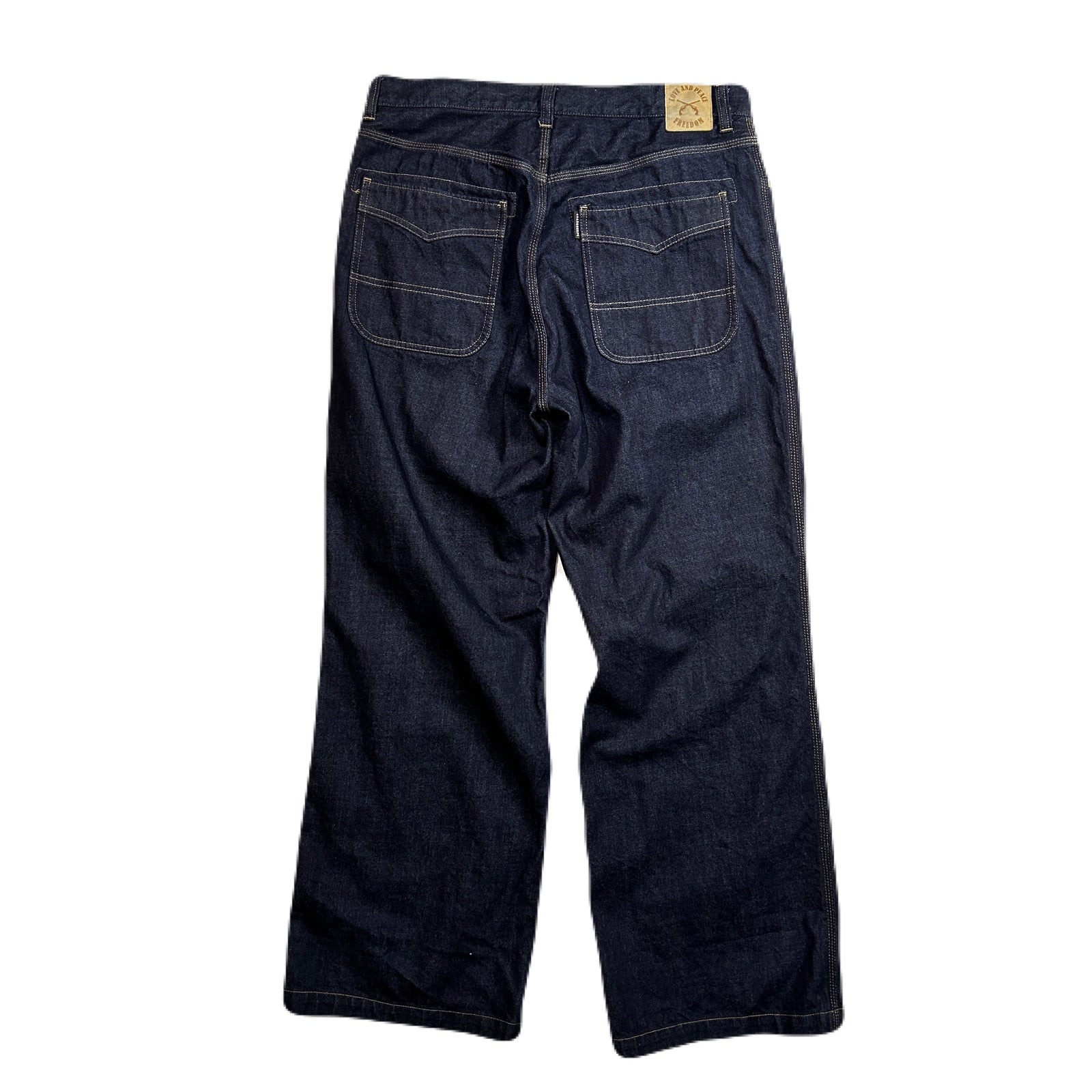 将图片加载到图库查看器，ONE WASH DENIM PANTS CRYSTAL / INDIGO