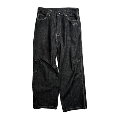 ONE WASH DENIM PANTS CRYSTAL / BLACK