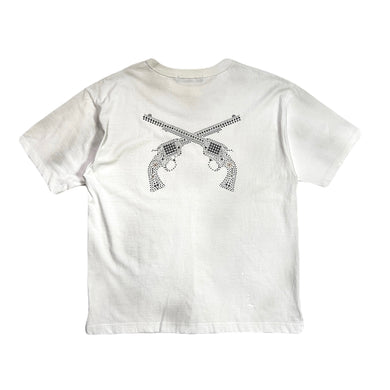 CROSSGUN METAL T-SHIRT / WHITE