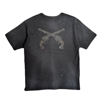 CROSSGUN CRYSTAL T-SHIRT / BLACK