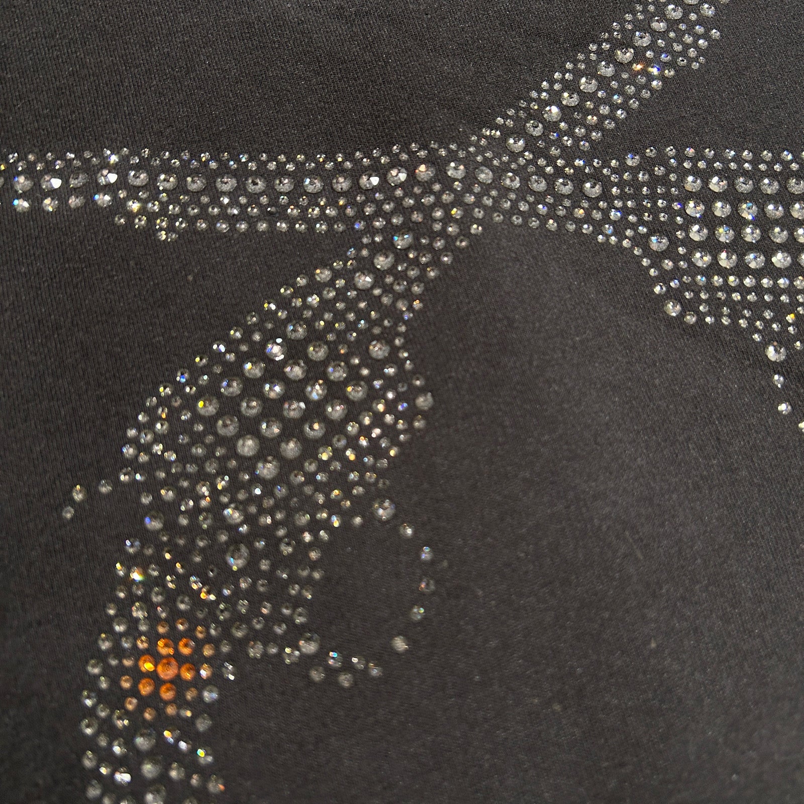 将图片加载到图库查看器，CROSSGUN CRYSTAL T-SHIRT / BLACK