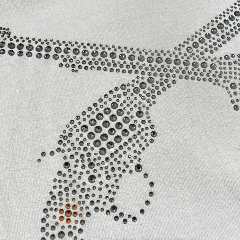 Load image into Gallery viewer, CROSSGUN CRYSTAL T-SHIRT / WHITE