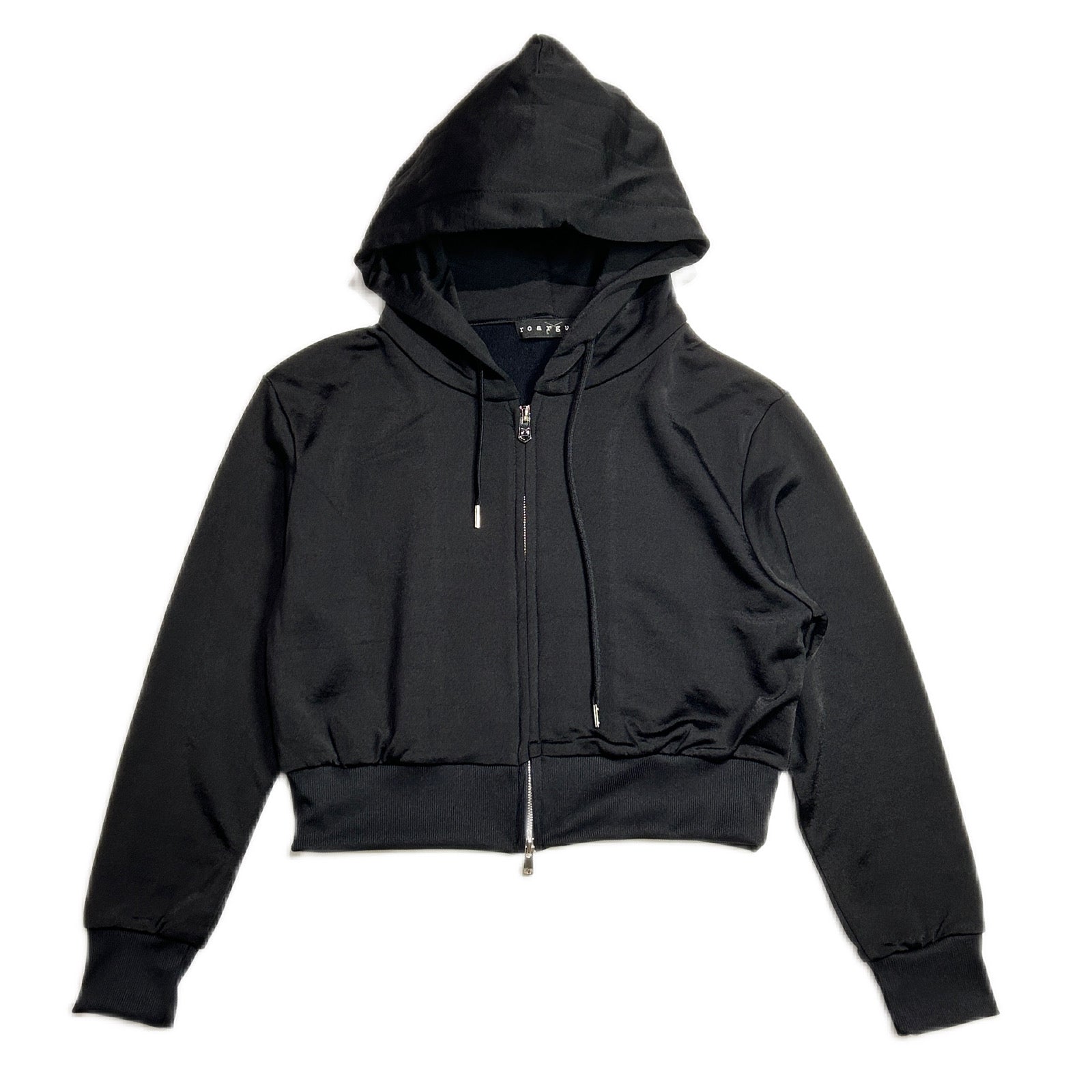 Load image into Gallery viewer, WOMEN RECYCLED NYLON HOODIE / BLACK