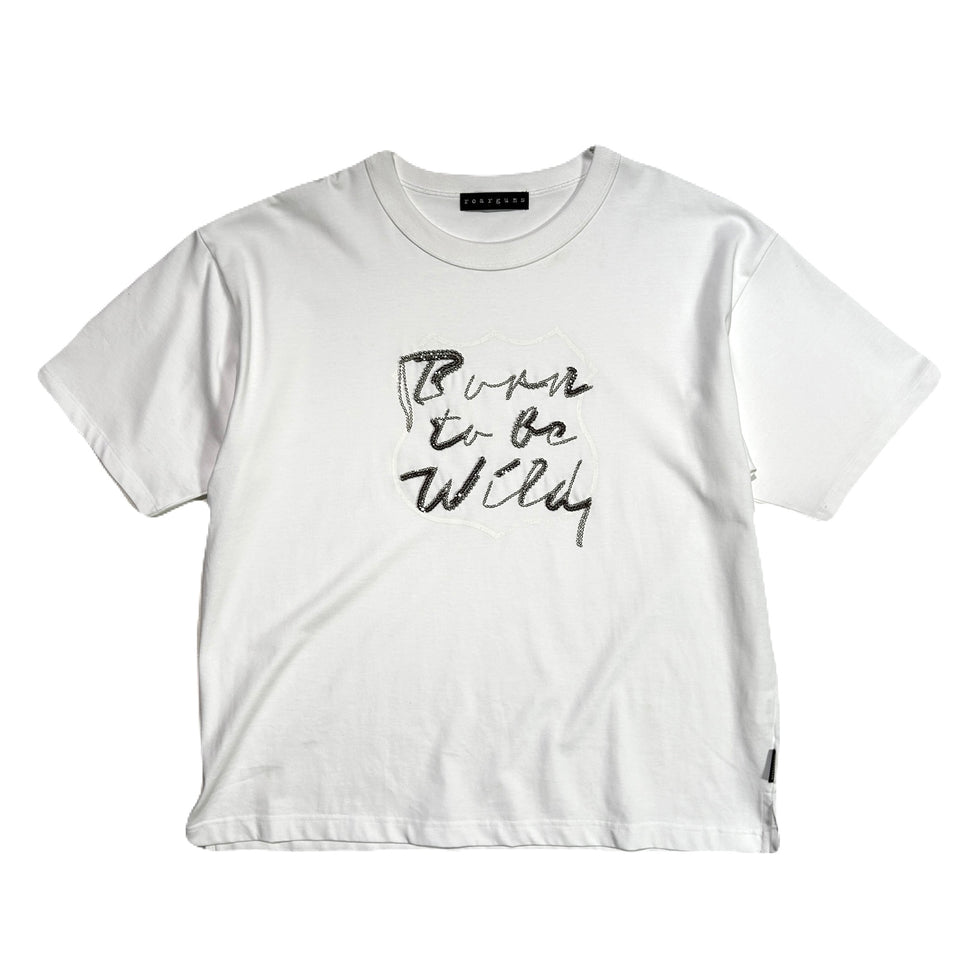 画像をギャラリービューアに読み込む, BORN TO BE WILD T-SHIRT / WHITE