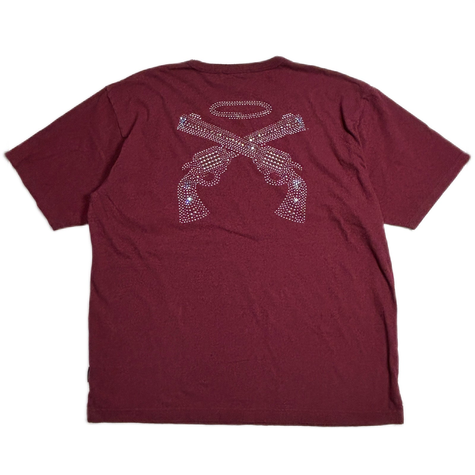 Load image into Gallery viewer, OZONE WASH ANGEL CROSSGUN T / RED