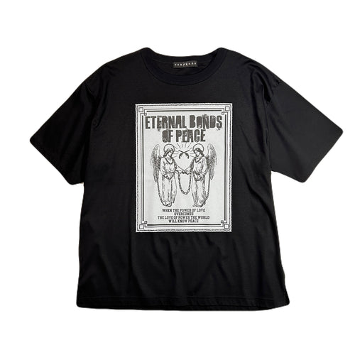 ANGEL PRINT T-SHIRT / BLACK