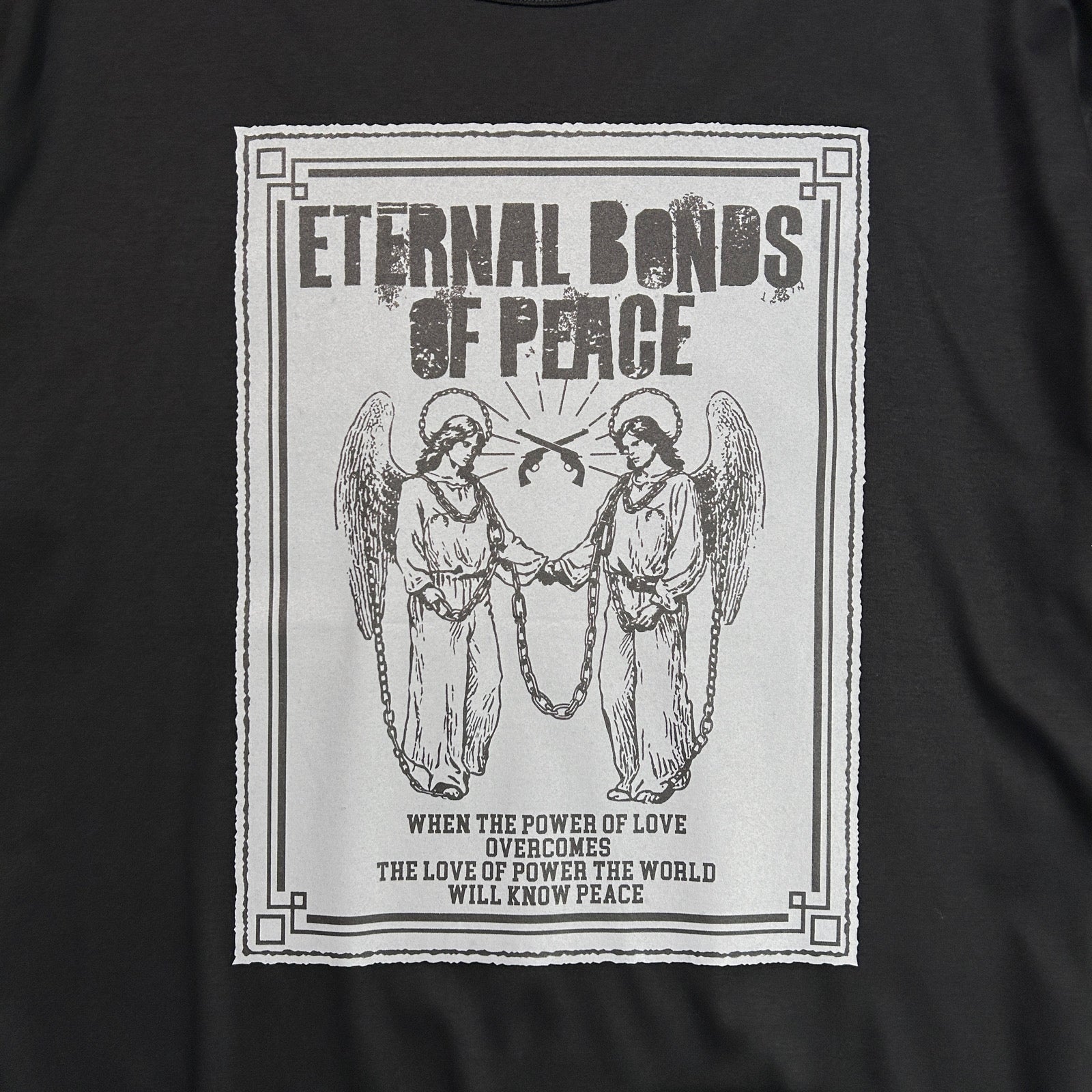 画像をギャラリービューアに読み込む, ANGEL PRINT T-SHIRT / BLACK
