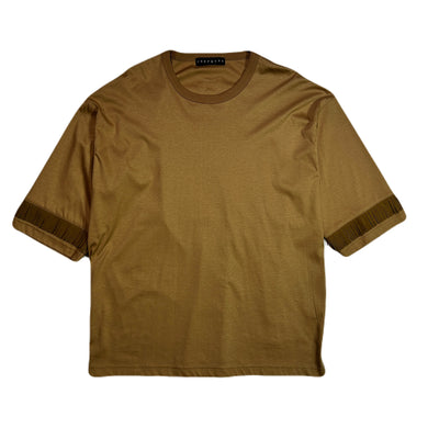 EMBROIDERY CROSSGUN FRINGE T-SHIRT / BEIGE