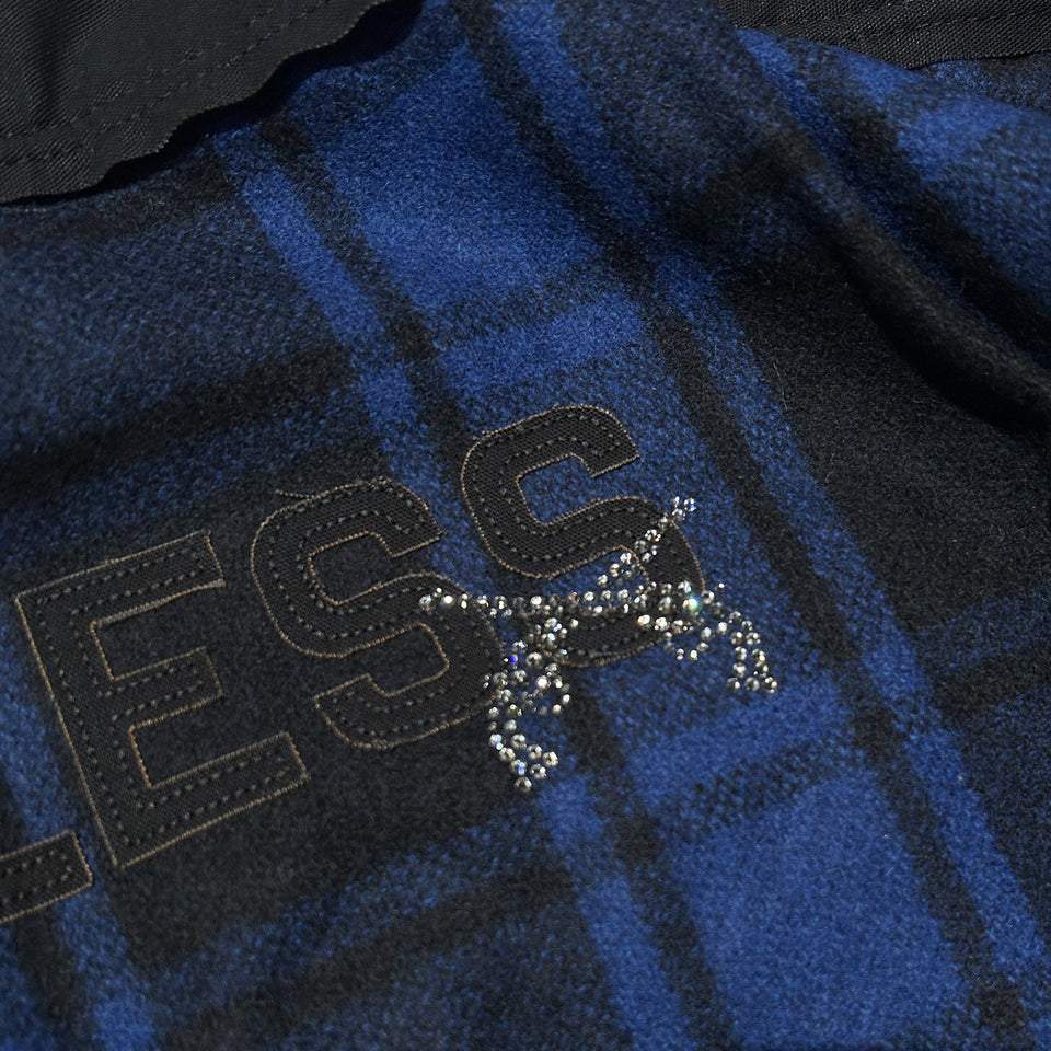 将图片加载到图库查看器，GOD BLESS FLANNEL CHECK SHIRT / BLUE