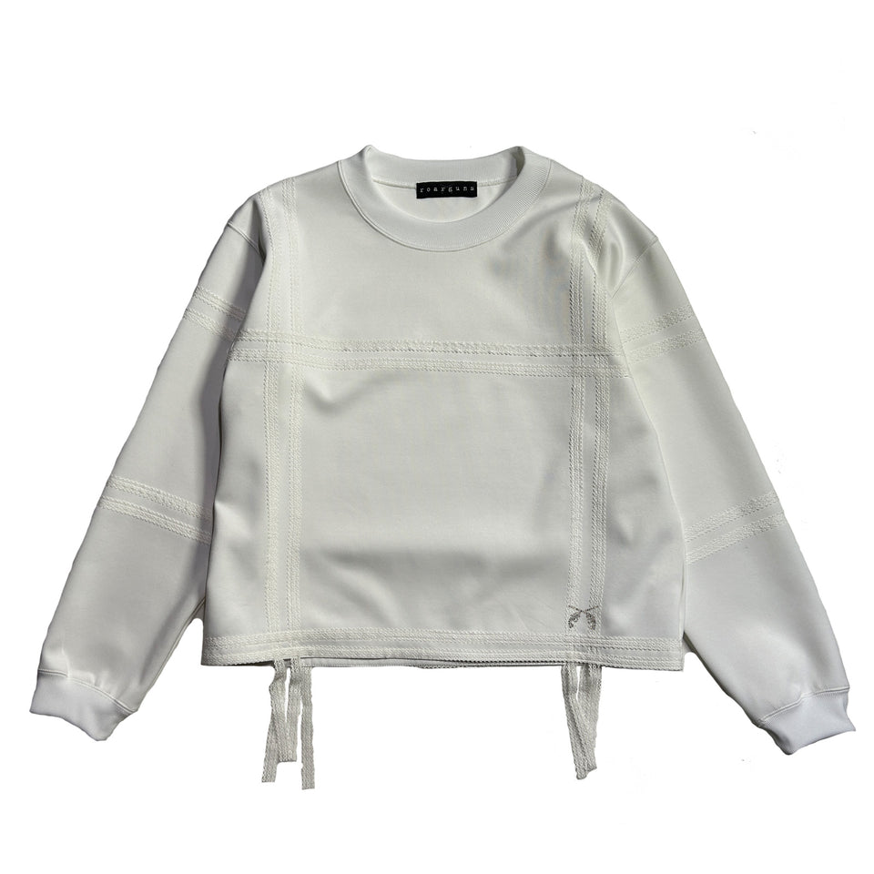 画像をギャラリービューアに読み込む, WOMEN CARDBORD JERSEY T / WHITE