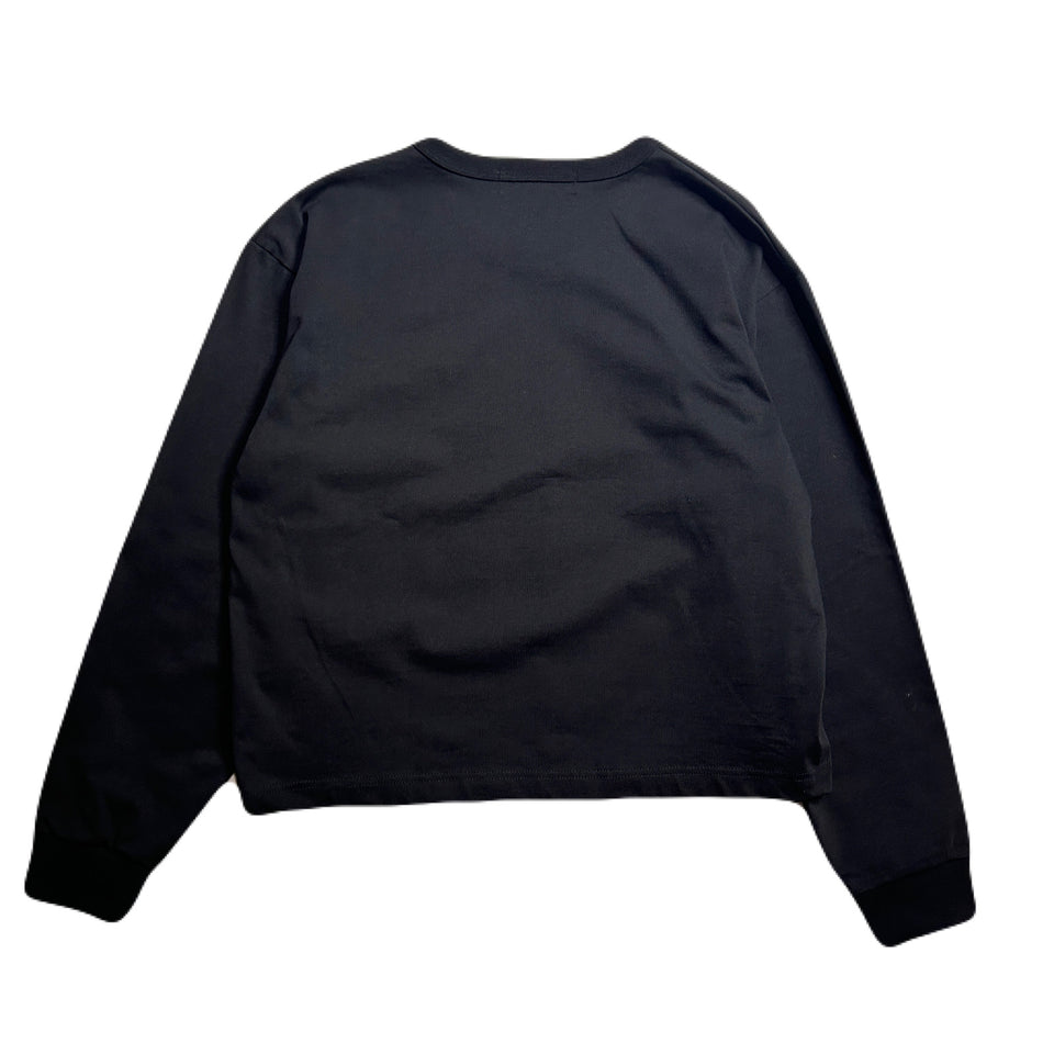 画像をギャラリービューアに読み込む, WOMEN MINI CROSSGUN LONG SLEEVE T / BLACK